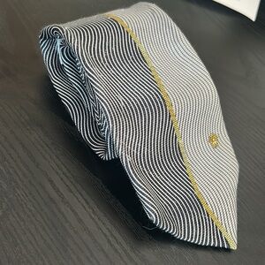 Vintage Gianni Versace Silk Tie – Medusa Logo & Greek Key Detail